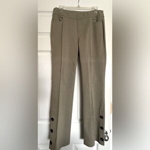 Soft Surroundings Women’s pants, army green/khaki with buttons, size Medium